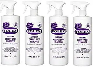 Folex Instant Carpet Spot Remover, 32oz Pack of 4