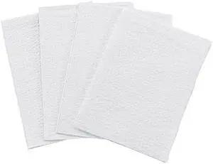 TIDI Single-Use Towel, White, 13 x 18 (Pack of 500) - Waffle Embossed for Bulk and Thickness - 3-Ply Tissue - Medical Supplies (918101)