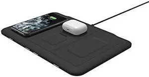 4-in-1 Wireless Charging mat - wirelessly Charge up to Four Devices and an Additional USB Device - Made for Apple iPhone, AirPods, Apple Watch, Google Pixel, Samsung Galaxy and All Qi-Enabled Devices