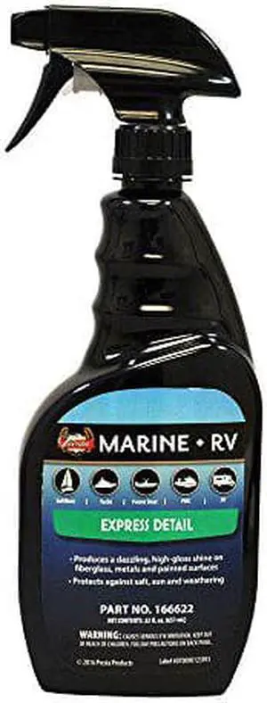 Presta Marine & RV Express Detail - Easy-to-Use Premium Gloss Enhancer/Remove Fingerprints, Smudges, and Dirt/Leaves a Protective Shine Against Salt, Sun & Weathering / 22 Oz. (166622)