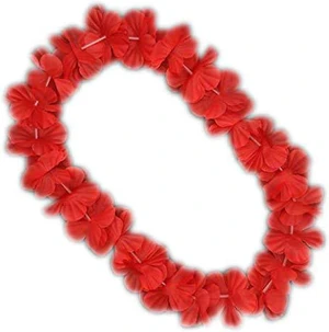 blinkee Hawaiian Flower Lei Necklace Red blinkee Hawaiian Flower Lei Necklace Red