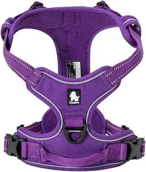 Adjustable No-Pull Dog Harness Reflective Pup Vest Harnesses Comfortable Control Brilliant Colors TLH5651(Purple,S) Adjustable No-Pull Dog Harness Reflective Pup Vest Harnesses Comfortable Control Brilliant Colors TLH5651(Purple,S)