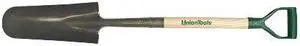 Union Tools Drain & Post Spades - ds14 14" Drain Spade w/Metal u-d top
