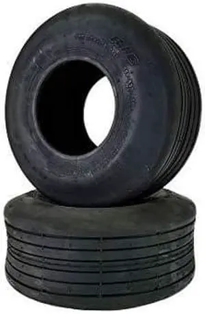 DEESTONE 15x6.00-6 Rib Smooth Lawn Tire Set of Two Hay Tedder