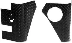 Warrior Products 920APC Powder Coated Finish Corners with Holes for Jeep JK 07-10