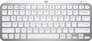Logitech MX Keys Mini Minimalist Wireless Illuminated Keyboard Compact Bluetooth USBC for Apple macOS iOS Windows Linux Android  Pale Gray  With Free Adobe Creative Cloud Subscription