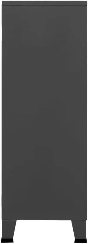vidaXL Industrial Storage Chest Anthracite 29.5"x15.7"x45.3" Metal