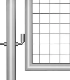 vidaXL Garden Gate Galvanized Steel 41.3"x49.2" Silver vidaXL Garden Gate Galvanized Steel 41.3"x49.2" Silver