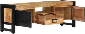 vidaXL TV Cabinet 47.2"x11.8"x15.7" Solid Wood Mango
