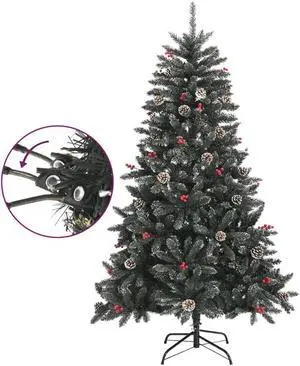 vidaXL Artificial Christmas Tree with Stand Green 47.2" PVC
