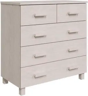 vidaXL Sideboard White 31.1"x15.7"x31.5" Solid Wood Pine