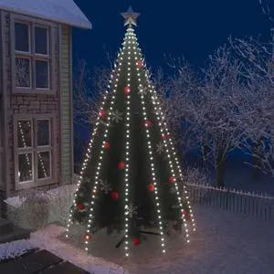 vidaXL Tree Light Xmas Tree Lights for Indoor and Outdoor Cold White 196.9"