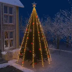 vidaXL Tree Light Xmas Tree Lights for Indoor and Outdoor LED Net Light 196.9"