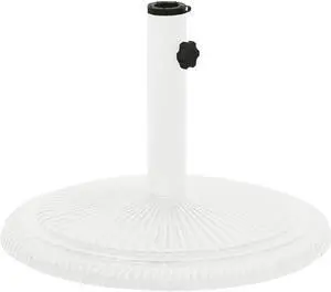 vidaXL Umbrella Base White 17.7"x17.7"x11.8" Cast Iron vidaXL Umbrella Base White 17.7"x17.7"x11.8" Cast Iron