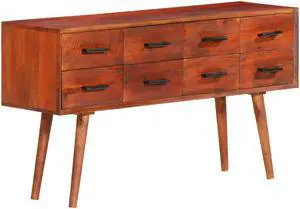 vidaXL Sideboard 43.3"x11.8"x23.2" Solid Wood Mango