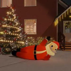 vidaXL Christmas Inflatable Lying Santa LED 63"
