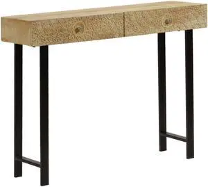 vidaXL Console Table Solid Mango Wood 40.2"x11.8"x31.1"