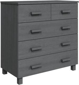 vidaXL Sideboard HAMAR Dark Gray 31.1"x15.7"x31.5" Solid Wood Pine