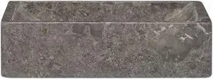 vidaXL Sink Gray 17.7"x11.8"x4.7" Marble