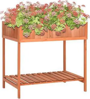 vidaXL Herb Planter 31.5"x23.6"x31.5" Solid Firwood