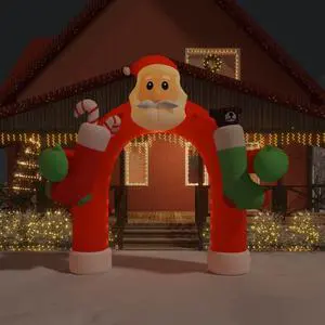 vidaXL Christmas Inflatable Arch Gate LED 126"