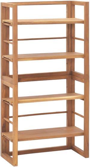 vidaXL Shelving Unit 23.6"x11.8"x47.2" Solid Teak Wood