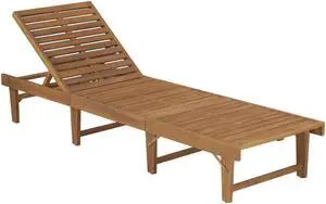 vidaXL Folding Sun Lounger with Cushion Solid Acacia Wood vidaXL Folding Sun Lounger with Cushion Solid Acacia Wood