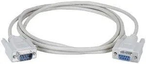 black box 25ft. rs232 serial cable shielded cm molded db9 m/f w/thumbscrews