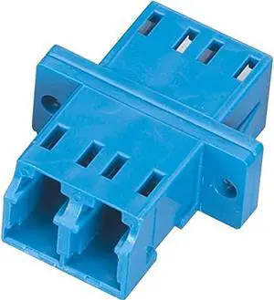 Fiber Optic Coupling - Singlemode, Duplex, Ceramic Sleeve, Plastic Flange, Recta