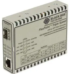 Gigabit Ethernet(1000-Mbps)Media Converter 10/100/1000-Mbps Copper To 1000-Mbps