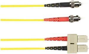Om1 62.5/125 Multimode Fiber Optic Patch Cable - Ofnr Pvc, St To Sc, Yellow, 5-M