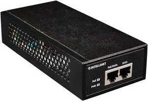 Intellinet Gigabit High-Power PoE+ Injector, 1 x 30 W, IEEE 802.3at/af Power over Ethernet (PoE+/PoE)