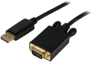 15ft Active DisplayPort to VGA Cable, 1080p, DP 1.2 (DP2VGAMM15B) 15ft Active DisplayPort to VGA Cable, 1080p, DP 1.2 (DP2VGAMM15B)