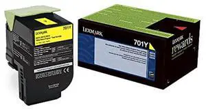 Lexmark 70C10Y0 Yellow Return Program Toner