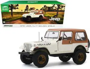 1979 Jeep Cj-7 Golden Eagle "Dixie" Cream 1/18 Diecast Model Car By Greenlight