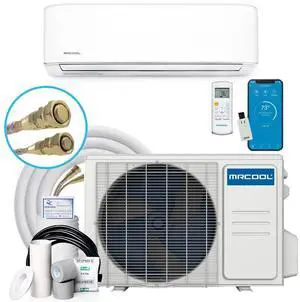 Mrcool Easy Pro 9k BTU 20 SEER Ductless Heat Pump Split System - DIY Mini Split w 16ft Lineset