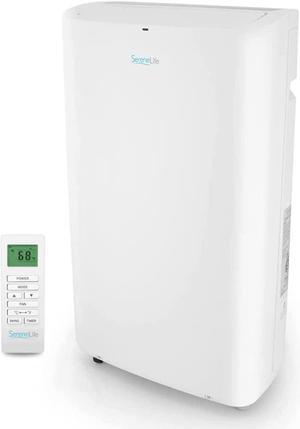 SereneLife SLPAc14 SLPAc Portable Air conditioner compact Home Ac cooling Unit with Built-in Dehumidifier  Fan Modes, Quiet Operation, Includes Window Mount Kit, 14,000 BTU, White