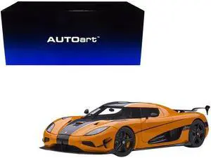 Koenigsegg Agera RS Cone Orange with Black Carbon Accents 1/18  Model Car by Autoart