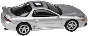 Mitsubishi 3000GT GTO Silver Metallic with Sunroof 1/64 Diecast Model Car by Paragon Models