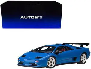 Lamborghini Diablo SV-R Blu Le Mans Blue 1/18 Model Car by Autoart