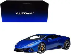 Lamborghini Huracan EVO Blu Nethuns Blue 1/18 Model Car by Autoart