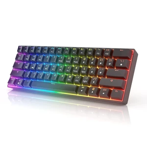 GK61 Mechanical Gaming Keyboard - 61 Keys Multi Color RGB Illuminated LED Backlit Wired Programmable for PC/Mac Gamer Tactile (Gateron Optical Brown) GK61 Mechanical Gaming Keyboard - 61 Keys Multi Color RGB Illuminated LED Backlit Wired Programmable for PC/Mac Gamer Tactile (Gateron Optical Brown)