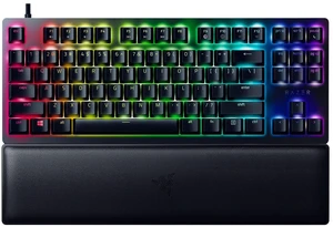Razer Huntsman V2 TKL Tenkeyless Gaming Keyboard: Fast Clicky Optical Switches w/Quick Keystrokes & 8000Hz Polling Rate - Detachable Type-C Cable - Doubleshot PBT Keycaps - Ergonomic Wrist Rest Razer Huntsman V2 TKL Tenkeyless Gaming Keyboard: Fast Clicky Optical Switches w/Quick Keystrokes & 8000Hz Polling Rate - Detachable Type-C Cable - Doubleshot PBT Keycaps - Ergonomic Wrist Rest