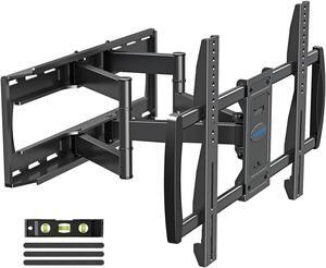MOUNTUP TV Wall Mount Full Motion for Most 47"-90" Flat/Curved TVs, Swivel Tilt TV Mount for 65 70 75 80 82 85 inch TVs, TV Bracket for Max 24 inches Studs, Up to 154lbs, Max VESA 800x400 MU0015