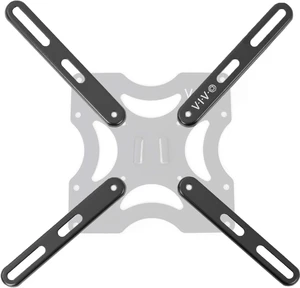 Black VESA Extension Adapter for 32-55 in TV Screens, MOUNT-AD400B Sturdy Steel Design, Powder Coated, Adapter Plate Bracket for LCD LED TV Mounts, Conversion Kit for VESA up to 400x400 Black VESA Extension Adapter for 32-55 in TV Screens, MOUNT-AD400B Sturdy Steel Design, Powder Coated, Adapter Plate Bracket for LCD LED TV Mounts, Conversion Kit for VESA up to 400x400