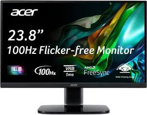 KC242Y Hbi 23.8" Full HD (1920 x 1080) Zero-Frame Gaming Office Monitor | AMD FreeSync Technology | 100Hz | 1ms (VRB) | Low Blue Light | Tilt | HDMI & VGA Ports KC242Y Hbi 23.8" Full HD (1920 x 1080) Zero-Frame Gaming Office Monitor | AMD FreeSync Technology | 100Hz | 1ms (VRB) | Low Blue Light | Tilt | HDMI & VGA Ports
