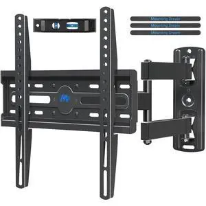 TV Wall Mount Swivel and Tilt for Most 26-55 Inch TV, TV Mount Perfect Center Design, Full Motion TV Mount Bracket with Articulation, up to VESA 400x400mm, 60 lbs, MD2377 TV Wall Mount Swivel and Tilt for Most 26-55 Inch TV, TV Mount Perfect Center Design, Full Motion TV Mount Bracket with Articulation, up to VESA 400x400mm, 60 lbs, MD2377
