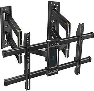 PERLESMITH Corner TV Wall Mount Full Motion, Corner TV Bracket Fits 37-70 Inch LED, LCD 4K Flat Curved Screen TVs Hold up to 99 lbs Max VESA 600x400 Tilt, Swivel and Level