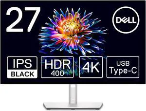 Dell 27" 60 Hz IPS Monitor 8 ms (gray-to-gray normal); 5 ms (gray-to-gray fast) HDMI, DisplayPort U2723QE
