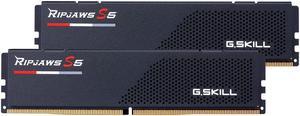 G.SKILL Ripjaws S5 Series (Intel XMP 3.0) DDR5 RAM 48GB (2x24GB) 6800MT/s CL34-46-46-108 1.35V Desktop Computer Memory UDIMM - Matte Black (F5-6800J3446F24GX2-RS5K)